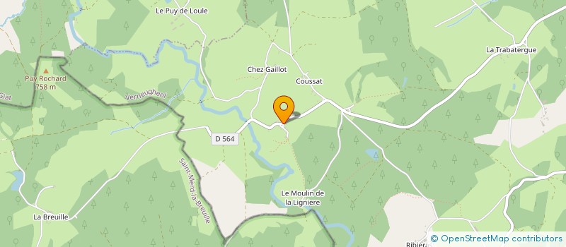 localisation de l'entreprise MONSIEUR JEAN BARLAUD  VERNEUGHEOL