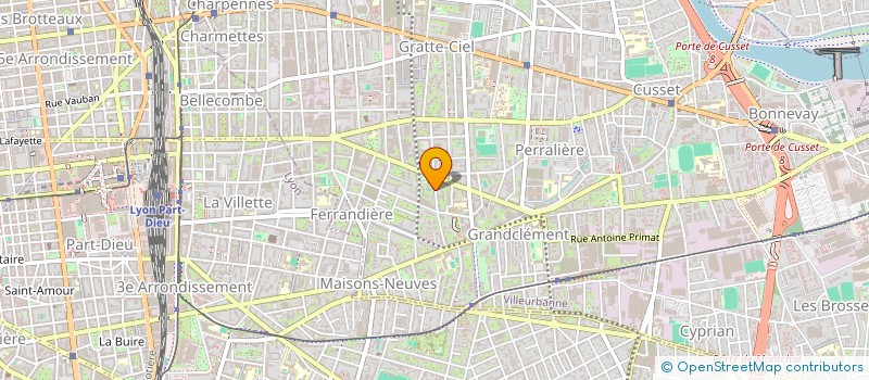 localisation de l'entreprise MONSIEUR JEAN BARLIER  VILLEURBANNE