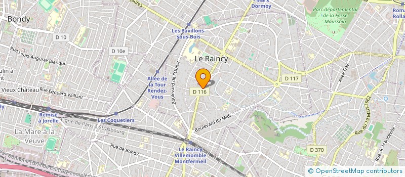 localisation de l'entreprise MONSIEUR JEAN BARLOT à LE RAINCY