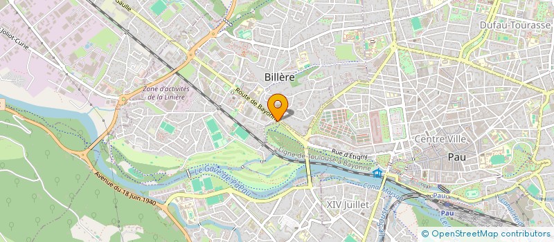 localisation de l'entreprise MONSIEUR JEAN BARNABE  BILLERE