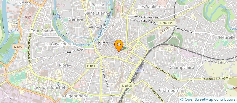 localisation de l'entreprise MONSIEUR JEAN BARON à NIORT