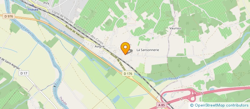 localisation de l'entreprise MONSIEUR JEAN BARON  THESEE