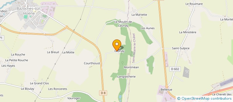 localisation de l'entreprise MONSIEUR JEAN BARON à COURGEOUT