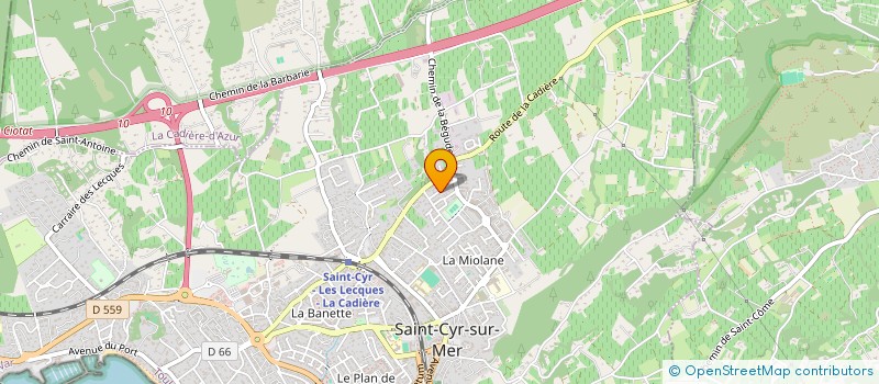 localisation de l'entreprise MONSIEUR JEAN BARON à SAINT-CYR-SUR-MER