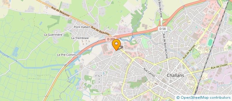 localisation de l'entreprise MONSIEUR JEAN BARON à CHALLANS