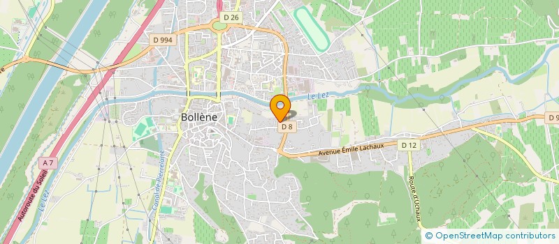 localisation de l'entreprise MONSIEUR JEAN BAROUX  BOLLENE