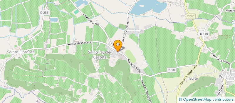 localisation de l'entreprise MONSIEUR JEAN BARRA  SAINT-PEY-DE-CASTETS