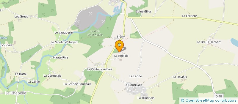 localisation de l'entreprise MONSIEUR JEAN BARRAT  SAINT-AUBIN-DES-CHATEAUX