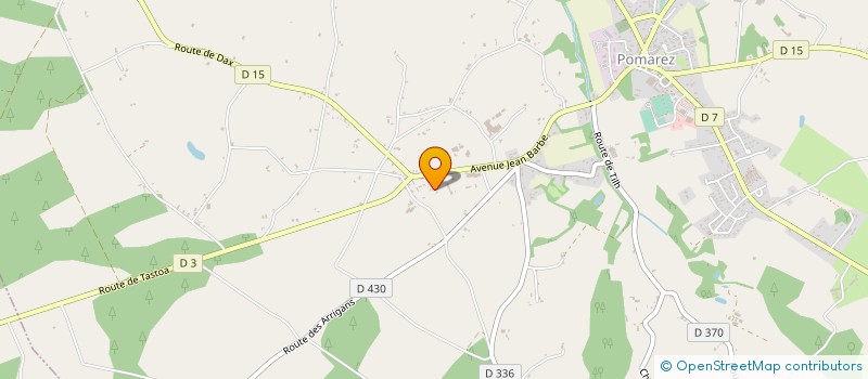 localisation de l'entreprise MONSIEUR JEAN BARREAU  POMAREZ