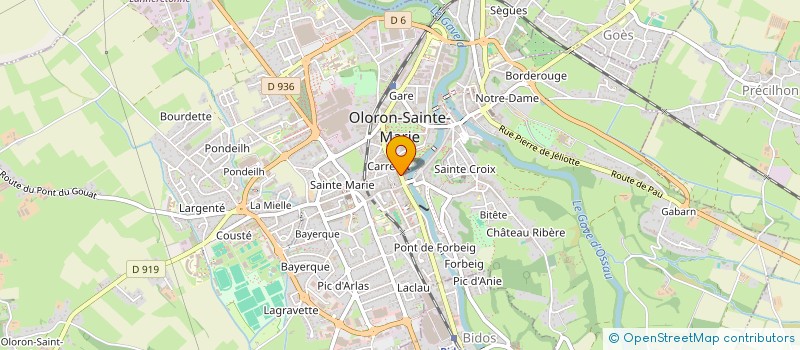 localisation de l'entreprise MONSIEUR JEAN BARREIX à OLORON-SAINTE-MARIE