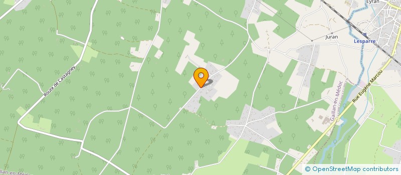 localisation de l'entreprise MONSIEUR JEAN BARRERE  GAILLAN-EN-MEDOC