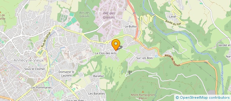 localisation de l'entreprise MONSIEUR JEAN BARRERE à ANNECY