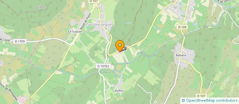 localisation de l'entreprise MONSIEUR JEAN BARRY  SAUTEYRARGUES