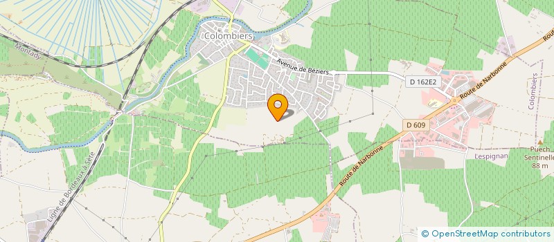 localisation de l'entreprise MONSIEUR JEAN BARTHE à COLOMBIERS
