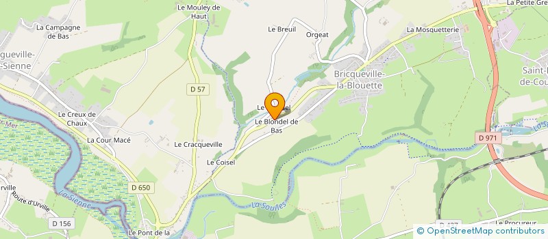 localisation de l'entreprise MONSIEUR JEAN BARTHONNAT  BRICQUEVILLE-LA-BLOUETTE