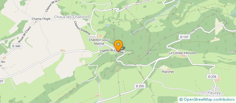 localisation de l'entreprise MONSIEUR JEAN BARTHOULOT  LES TERRES-DE-CHAUX