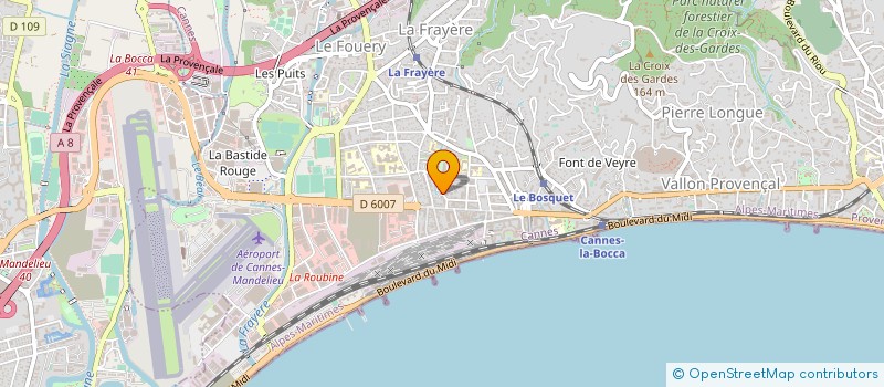 localisation de l'entreprise MONSIEUR JEAN BASQUIN à CANNES