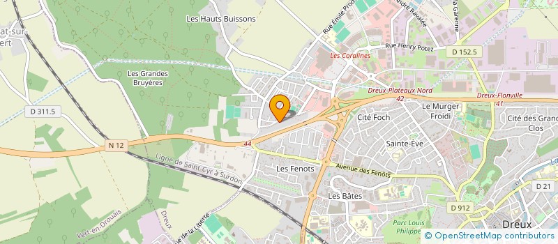 localisation de l'entreprise MONSIEUR JEAN BASSON à DREUX