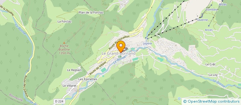 localisation de l'entreprise MONSIEUR JEAN BASTARD-ROSSET à LE GRAND-BORNAND