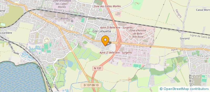 localisation de l'entreprise MONSIEUR JEAN BASTE  AYTRE