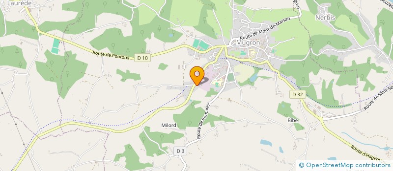 localisation de l'entreprise MONSIEUR JEAN BASTIAT  MUGRON