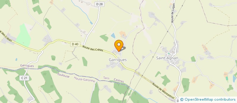 localisation de l'entreprise MONSIEUR JEAN BASTIE  LAVAUR