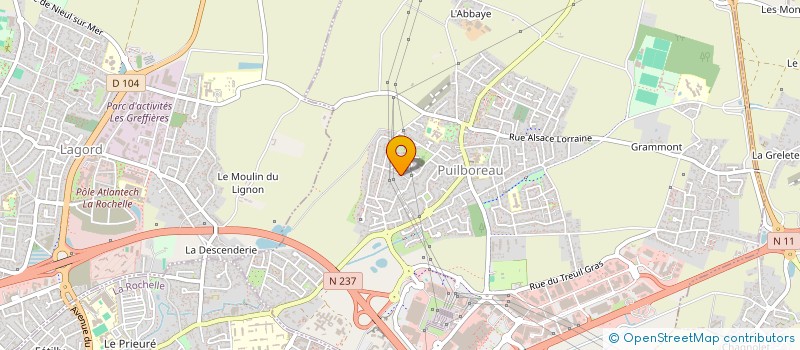 localisation de l'entreprise MONSIEUR JEAN-BASTIEN VAUDIER  PUILBOREAU