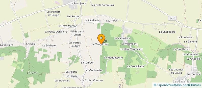 localisation de l'entreprise MONSIEUR JEAN BATISTE RANDUINEAU  VALLEE-DE-RONSARD