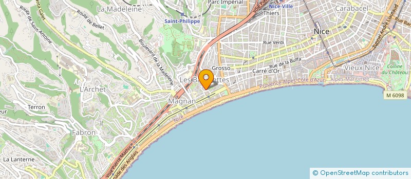 localisation de l'entreprise MONSIEUR JEAN BATTESTI à NICE
