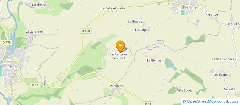 localisation de l'entreprise MONSIEUR JEAN BAUD  PLEMET