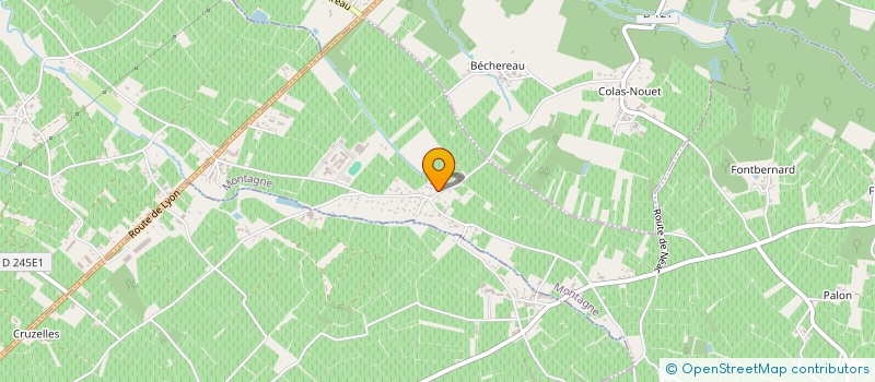 localisation de l'entreprise MONSIEUR JEAN BAUDIS  MONTAGNE