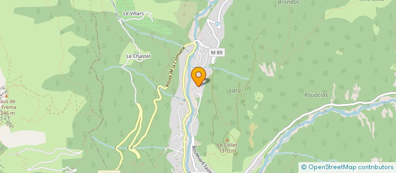 localisation de l'entreprise MONSIEUR JEAN BAUDOIN  LA BOLLENE-VESUBIE