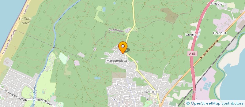 localisation de l'entreprise MONSIEUR JEAN BAUDOIN  LABENNE