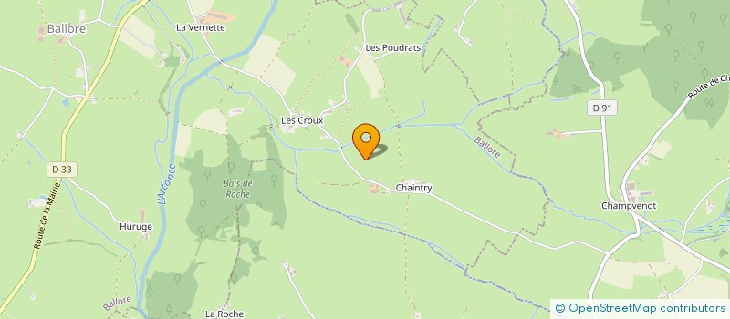 localisation de l'entreprise MONSIEUR JEAN BAUDOT  BALLORE