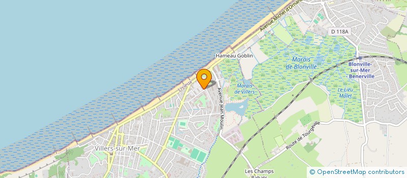 localisation de l'entreprise MONSIEUR JEAN BAUDRIN  VILLERS-SUR-MER