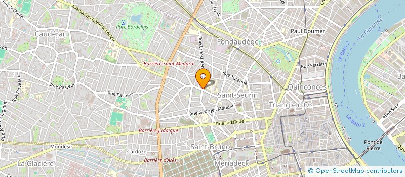 localisation de l'entreprise MONSIEUR JEAN BAUDRY  BORDEAUX