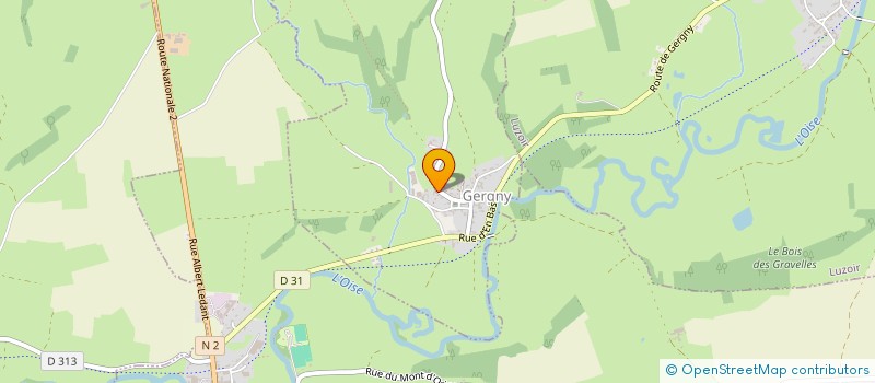 localisation de l'entreprise MONSIEUR JEAN BAUDRY  GERGNY
