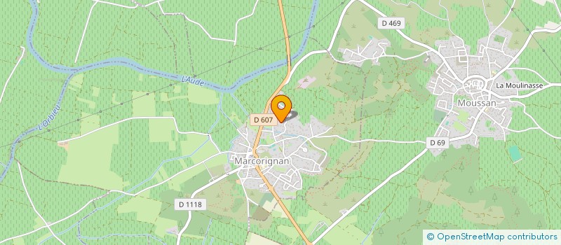 localisation de l'entreprise MONSIEUR JEAN BAUDUIN  MARCORIGNAN