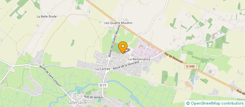 localisation de l'entreprise MONSIEUR JEAN BAUMANN  SALLERTAINE