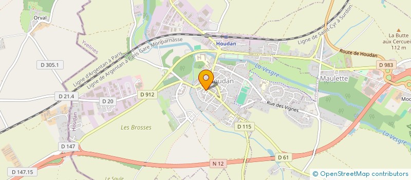 localisation de l'entreprise MONSIEUR JEAN BAUMARD  HOUDAN