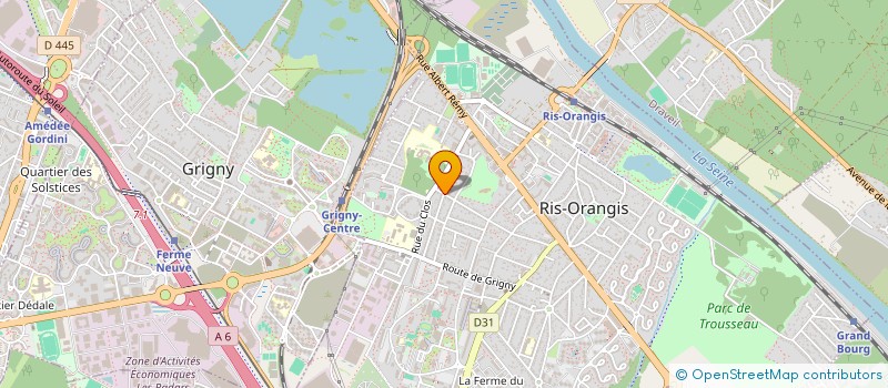 localisation de l'entreprise MONSIEUR JEAN BAUMGARTNER  RIS-ORANGIS