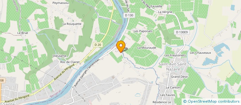 localisation de l'entreprise MONSIEUR JEAN BAUSSENS  PINEUILH