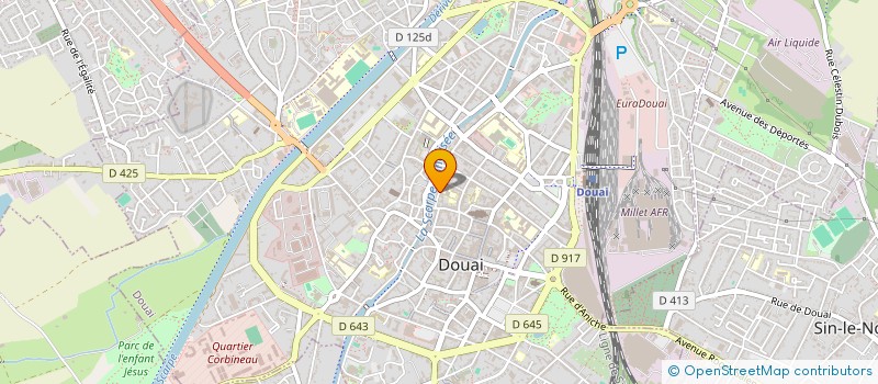 localisation de l'entreprise MONSIEUR JEAN BAUVIN à DOUAI