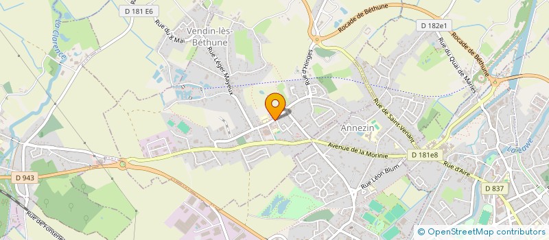localisation de l'entreprise MONSIEUR JEAN BAYART à VENDIN-LES-BETHUNE