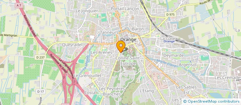 localisation de l'entreprise MONSIEUR JEAN BAYLE à ORANGE