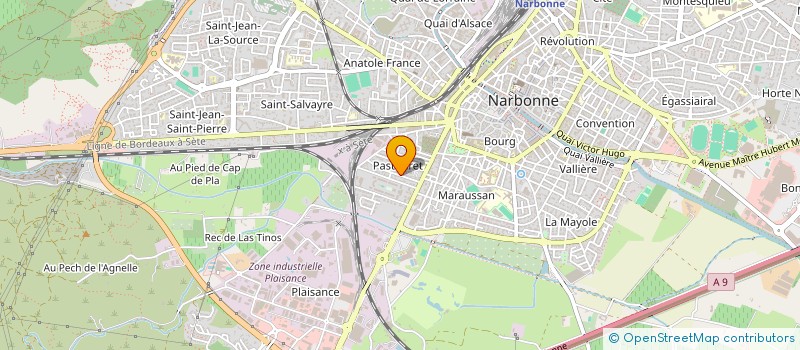 localisation de l'entreprise MONSIEUR JEAN BAYLET  NARBONNE