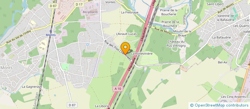 localisation de l'entreprise MONSIEUR JEAN BAZANTAY  MONTS