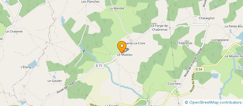 localisation de l'entreprise MONSIEUR JEAN BAZUEL à MEUZAC