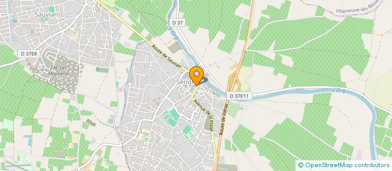 localisation de l'entreprise MONSIEUR JEAN BEAL  SERIGNAN