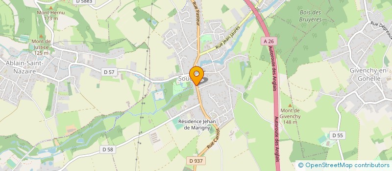 localisation de l'entreprise MONSIEUR JEAN BEAUCAMP  SOUCHEZ